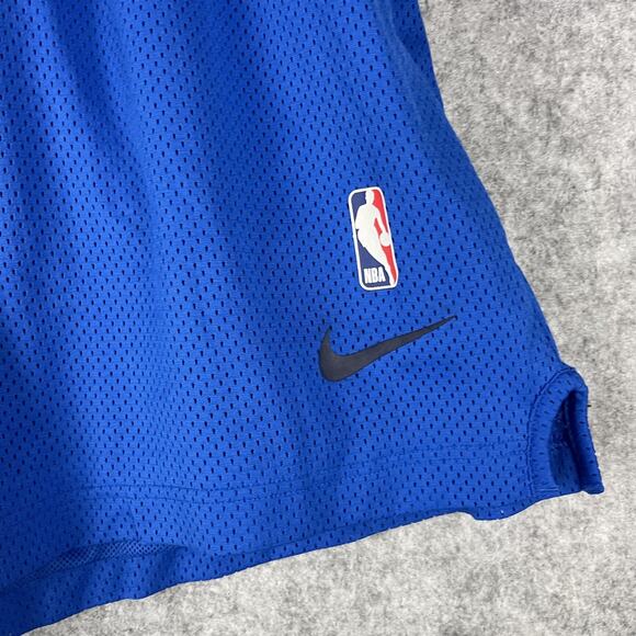 Dallas Mavericks Nike NBA Authentic Practice Shorts Mens Blue XXL Perforated - Picture 2 of 12